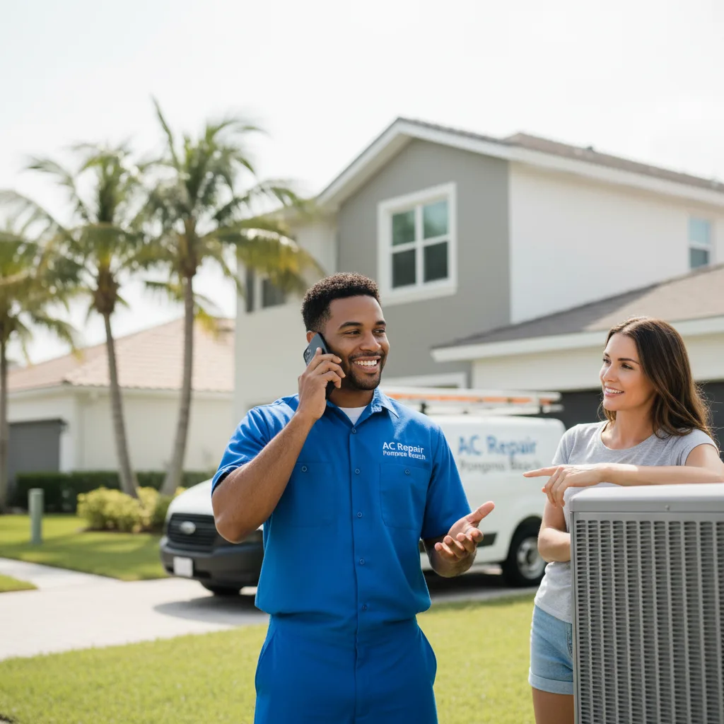 AC Repair Pompano Beach customer support in Farmingdale